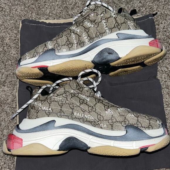 Gucci x Balenciaga Wmns Triple S 'The Hacker Project Size 8.5 Women’s - Picture 7 of 8